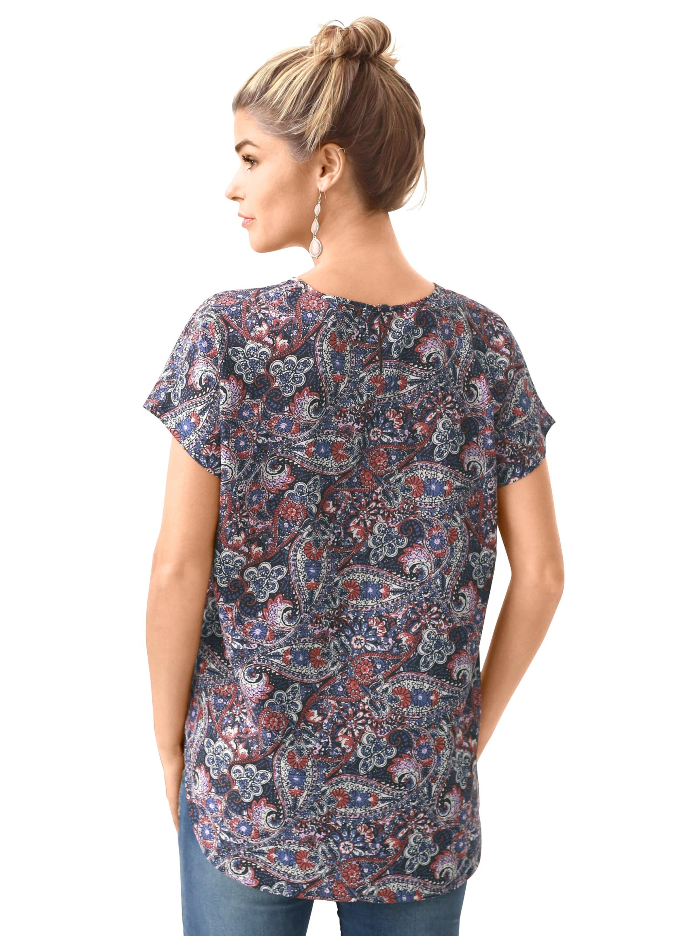 Blusenshirt - rost-gemustert