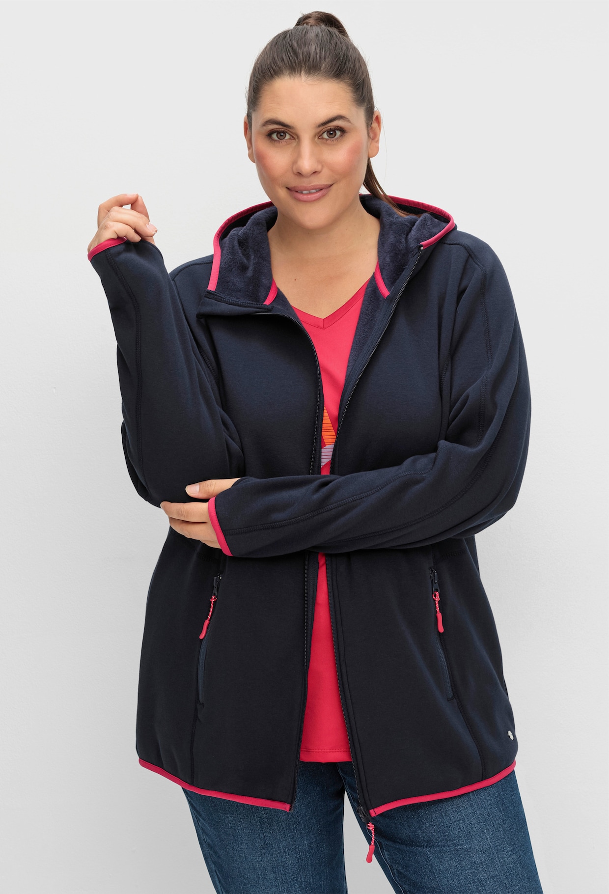 sheego Funktionsjacke - tiefblau