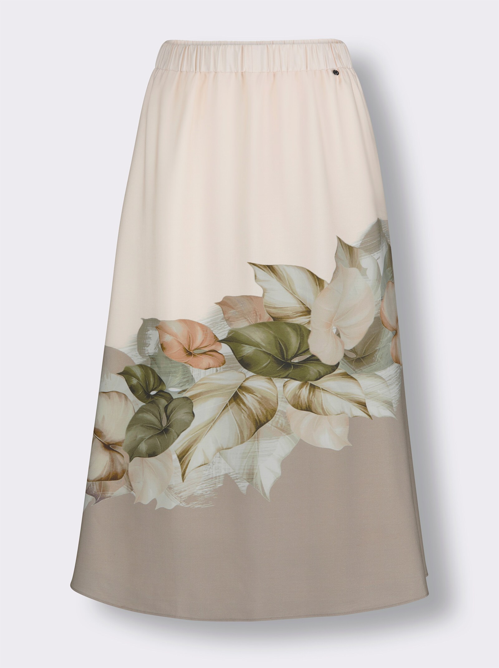 CREATION L PREMIUM Schlupfrock mit Bordüren-Druck - elfenbein-schlamm-bedruckt