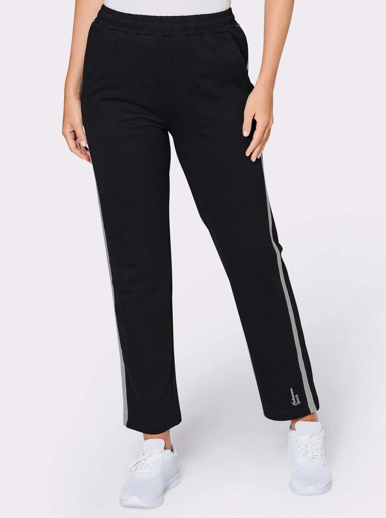 Catamaran Sports Freizeithose mit innenliegendem Zugband - schwarz-hellgrau