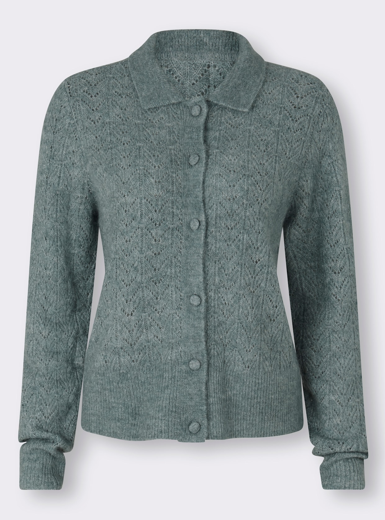 heine Strickjacke - jade-meliert