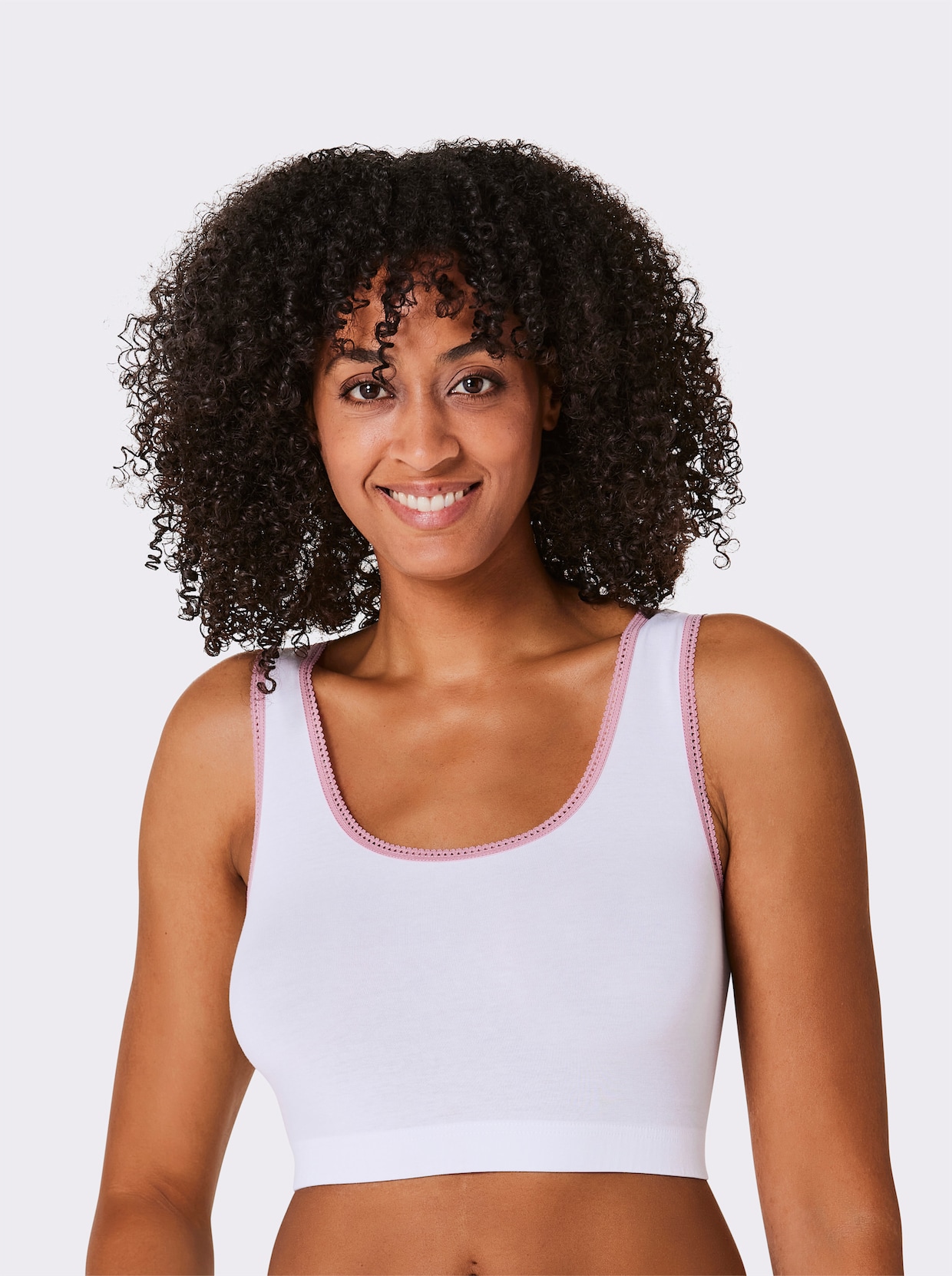 wäschepur Bustier - wit/oudroze