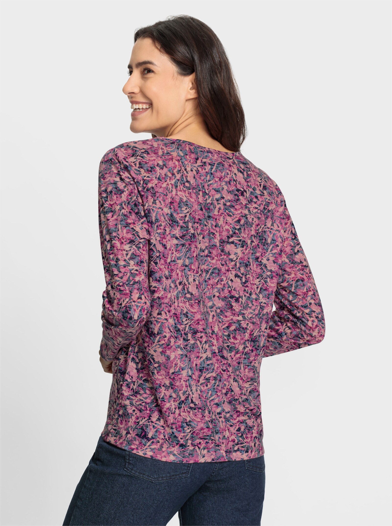 Print-Shirt in Ausbrenner-Qualität - marine-erika-bedruckt