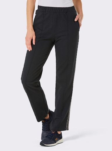 Catamaran Sports Freizeithose mit seitlichem Glitzerband - schwarz