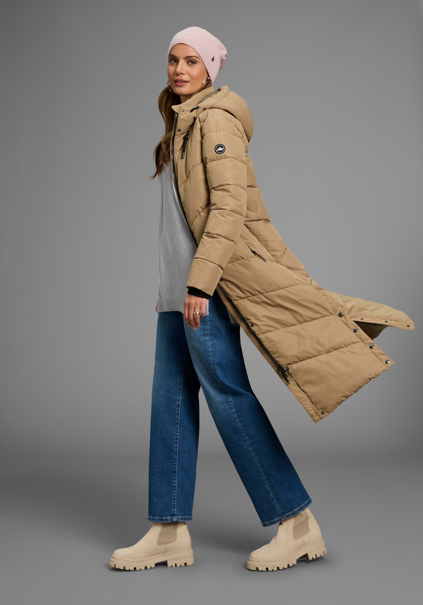 Polarino Steppmantel - camel