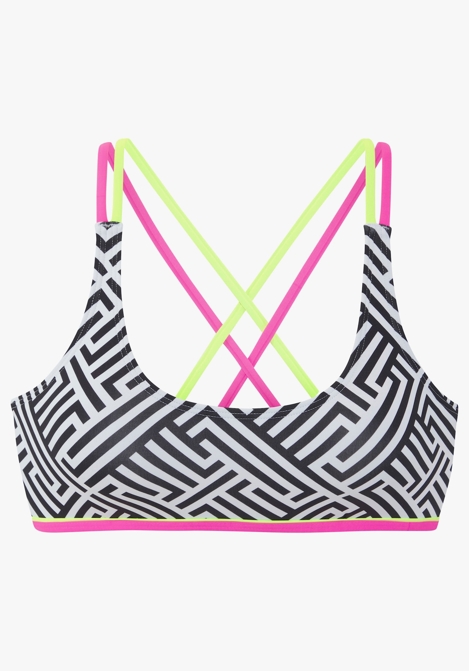 Buffalo Bustier-Bikini-Top - schwarz-weiß