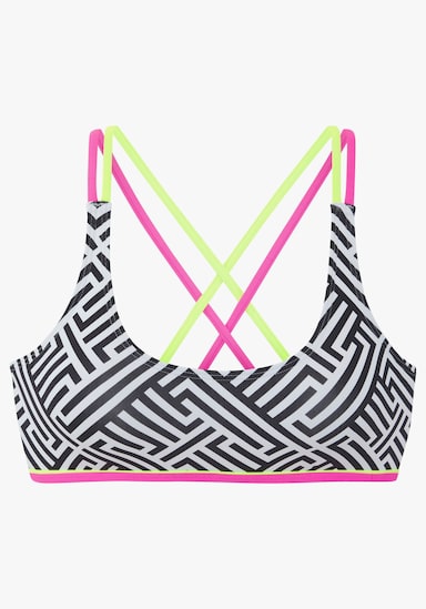 Buffalo Bustier-Bikini-Top - schwarz-weiß