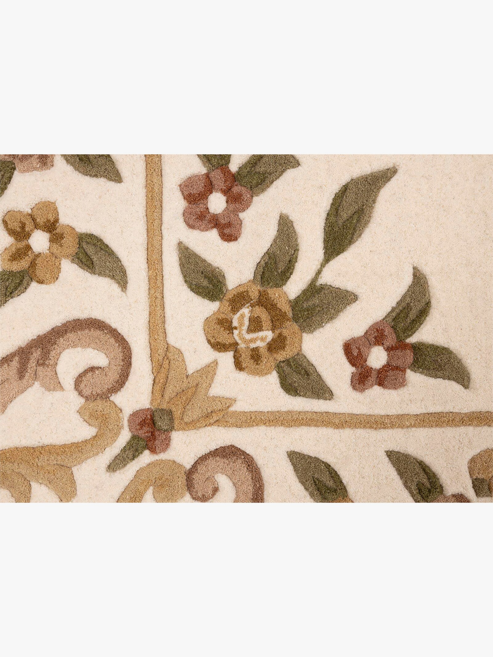 Theko Teppich - beige-gemustert