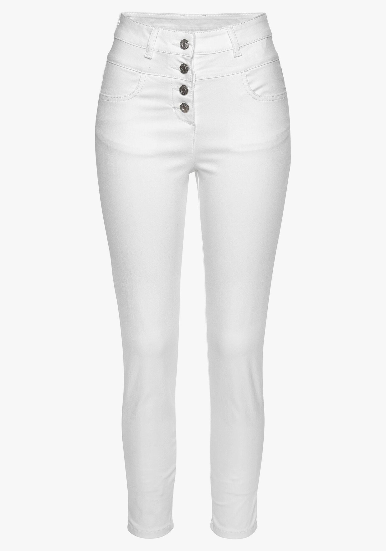 LASCANA High-waist-Jeans - weiß