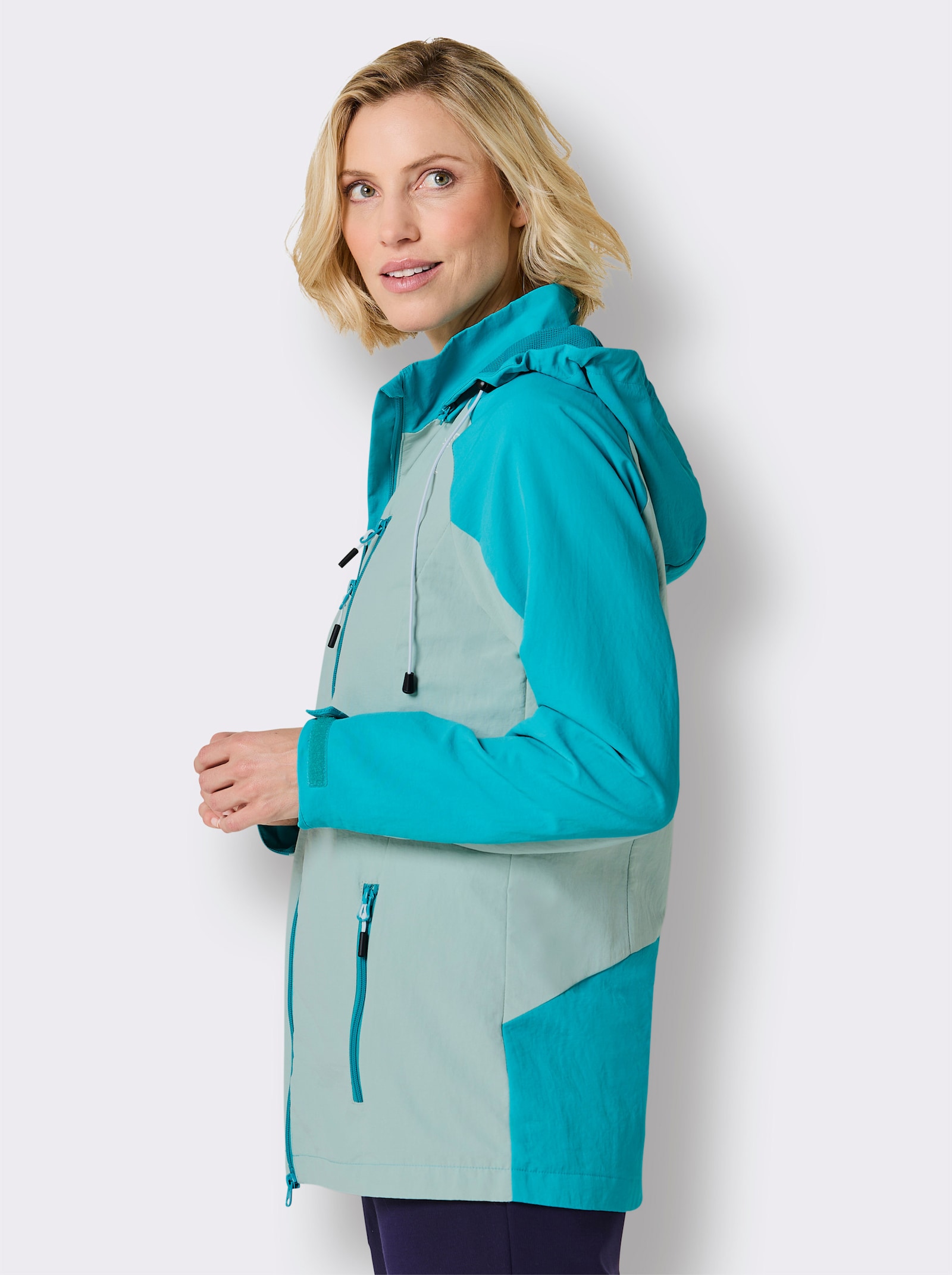 Catamaran Sports Funktionsjacke mit 1 Reissverschluss-Innentasche - kalkmint-türkis
