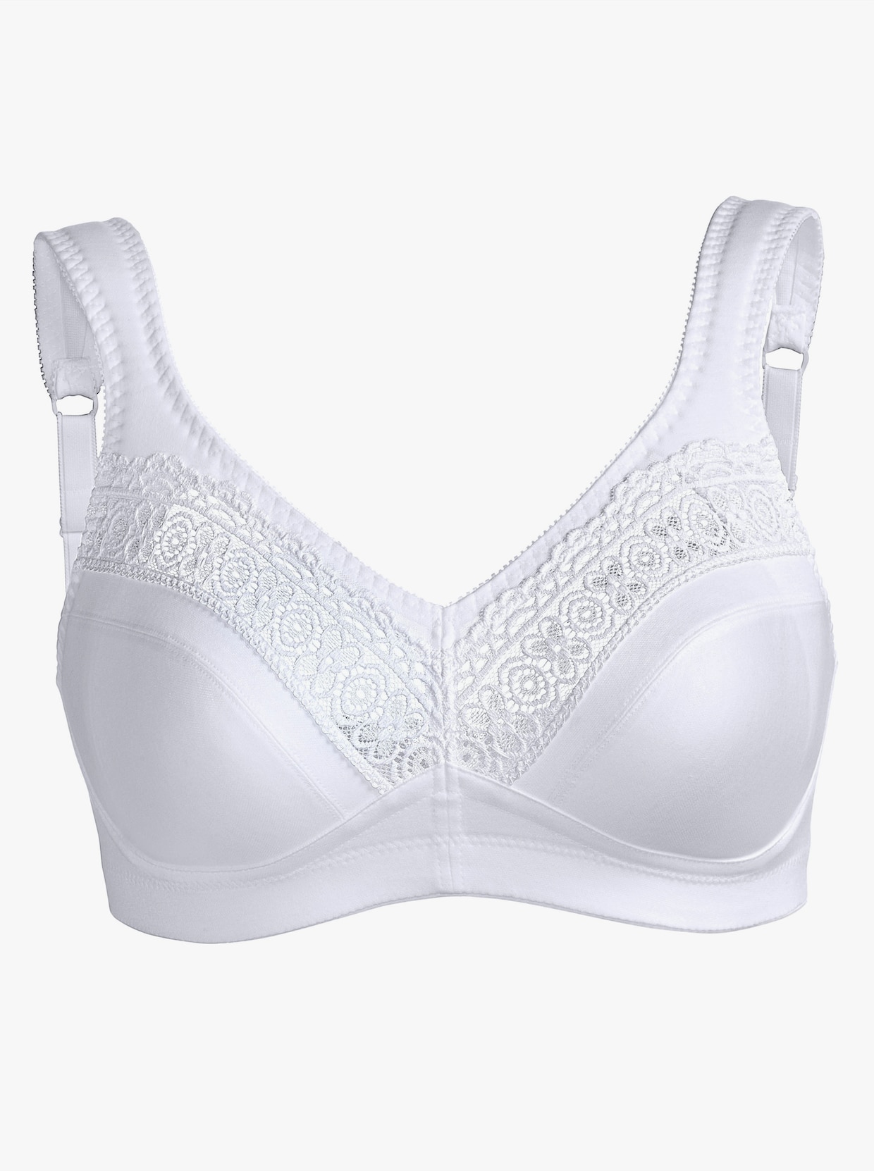 Swegmark Soutien-gorge large sans armatures - blanc