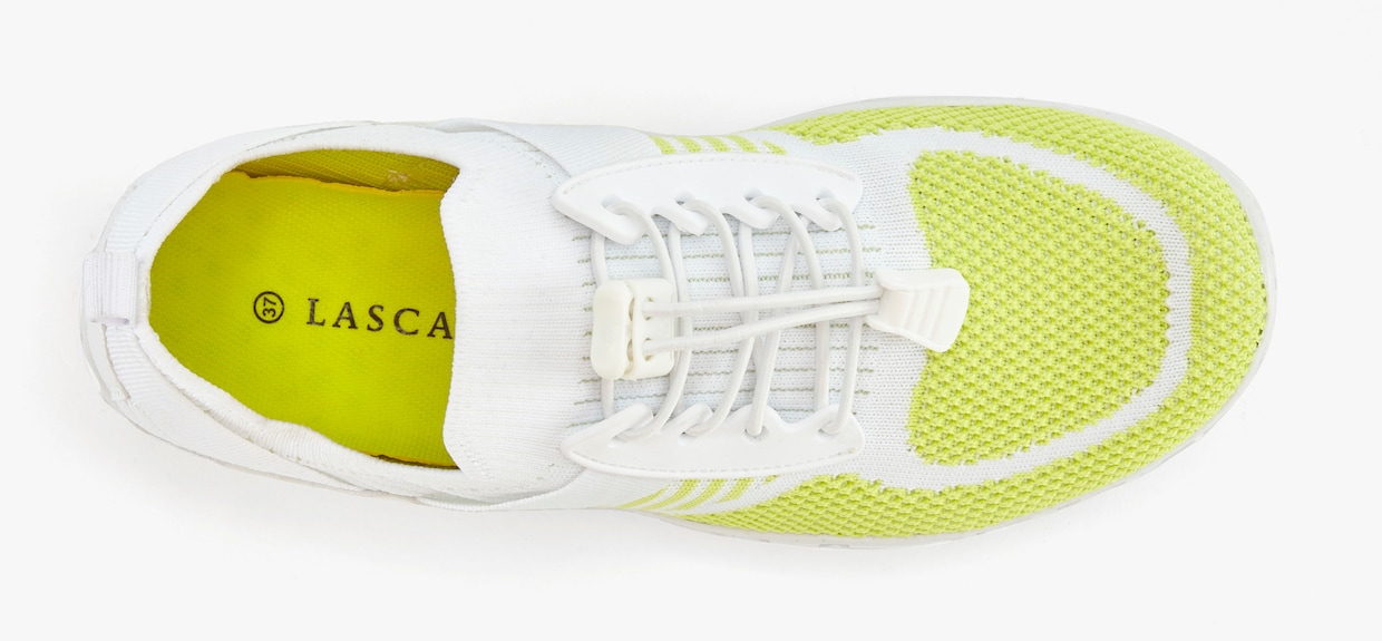 LASCANA Sneakers - blanc/citron vert