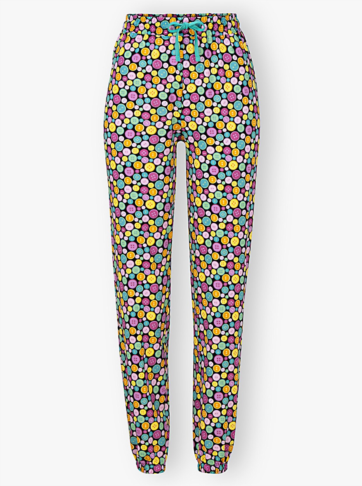 wäschepur Pyjama-Pantalon - noir-citron imprimé