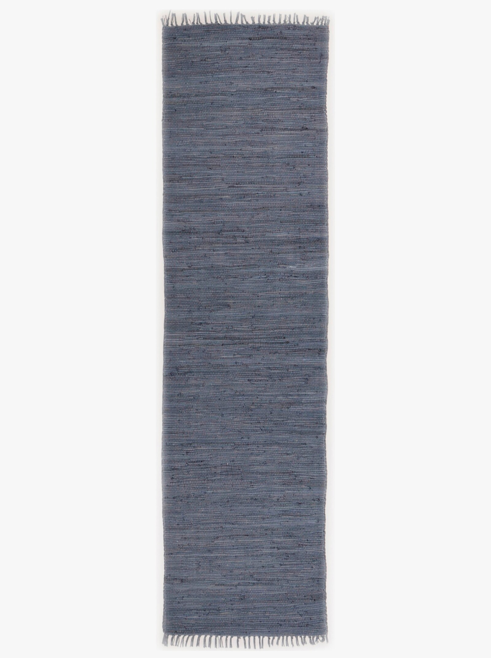 Theko Handwebteppich - anthrazit