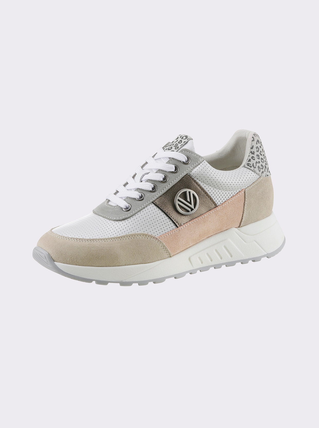 heine Sneaker - wit/taupe