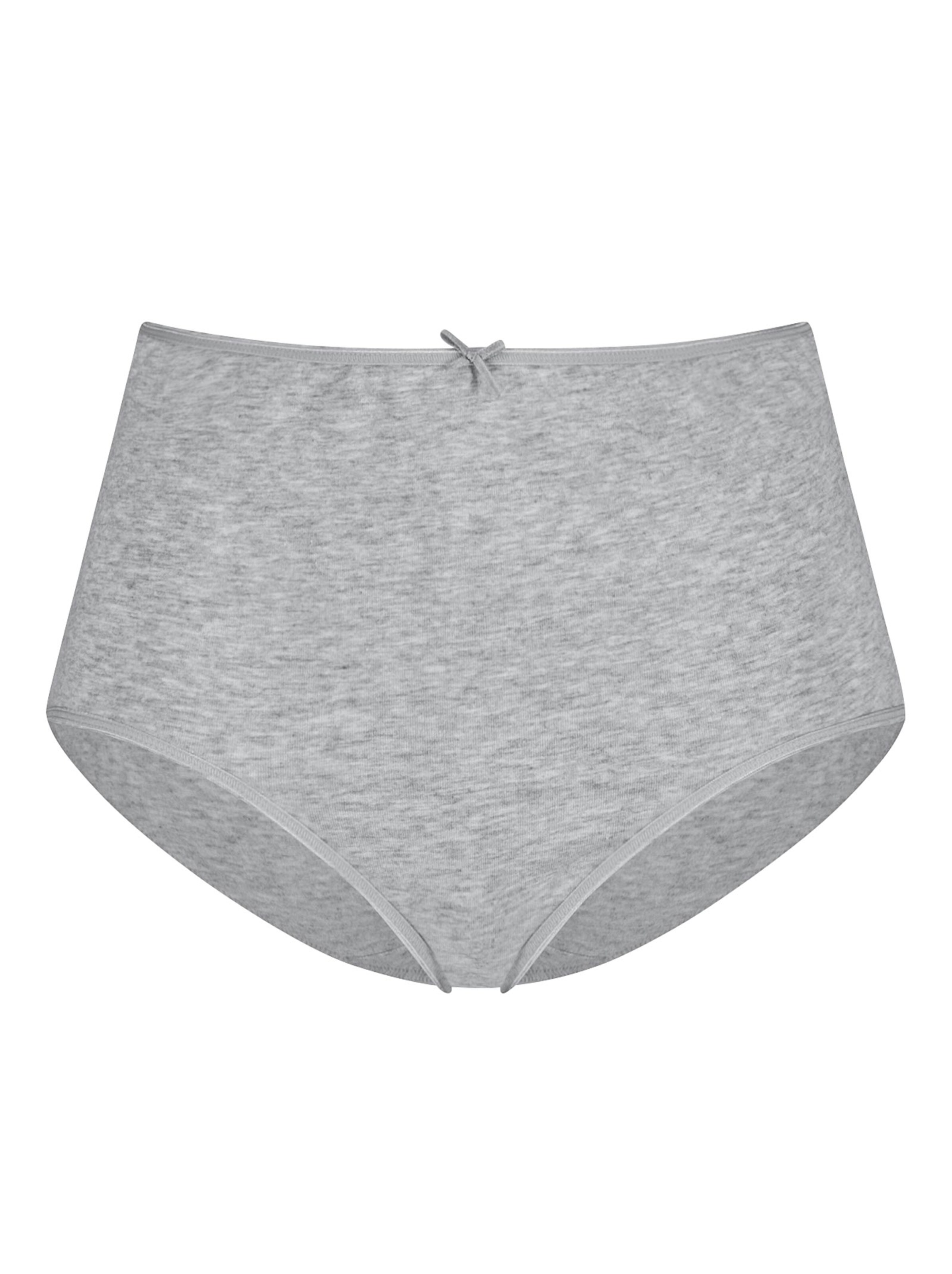 wäschepur Taillenslip - jeansblau + grau-meliert