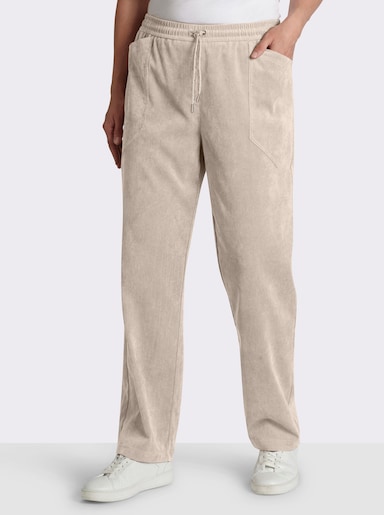 sheego Cordhose im Joggpants-Stil - elfenbein