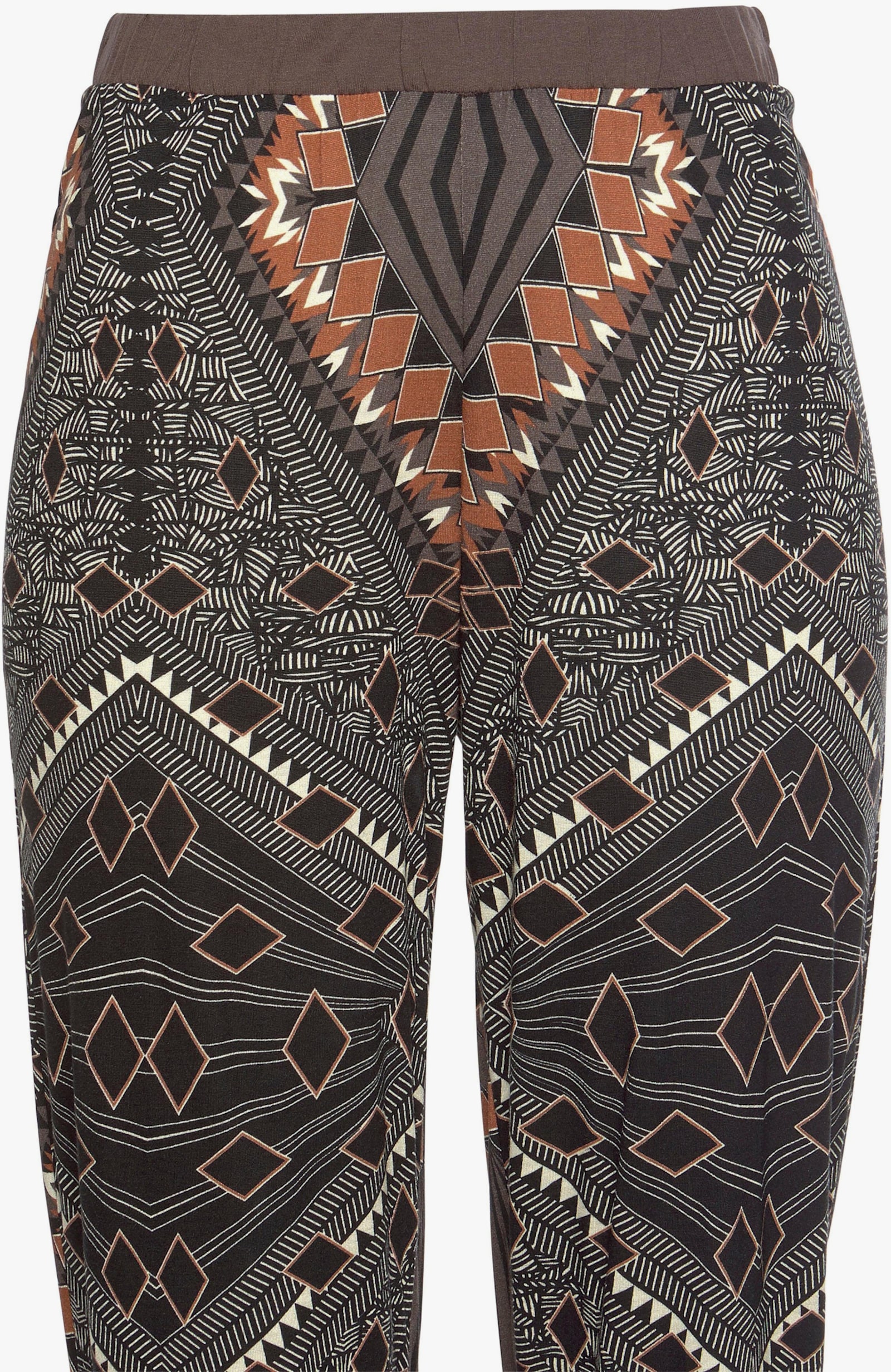 LASCANA Pyjama - bruin gedessineerd/ecru