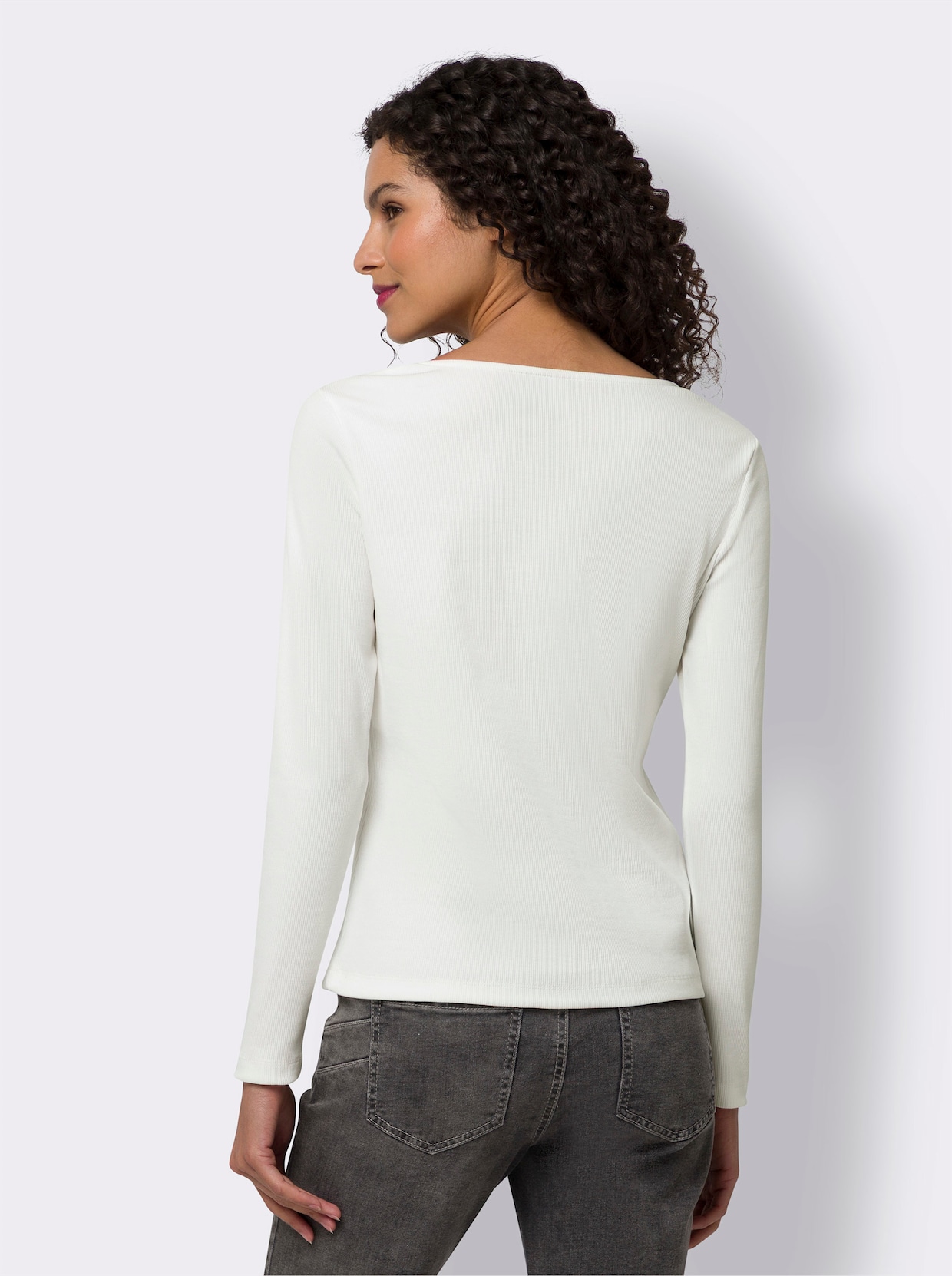 heine Shirt met lange mouwen - ecru
