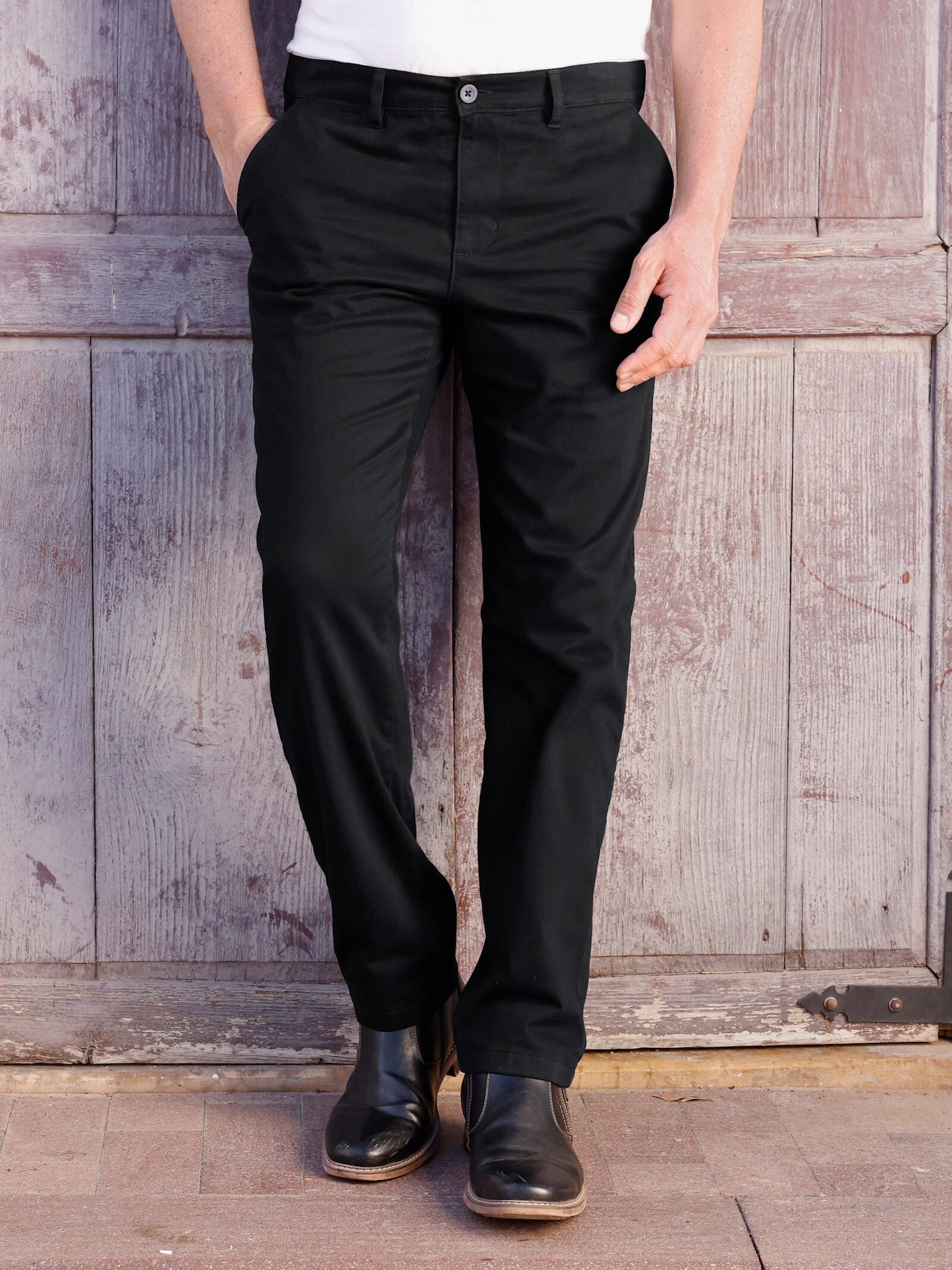 Marco Donati Thermohose in Stretch-Qualität - schwarz