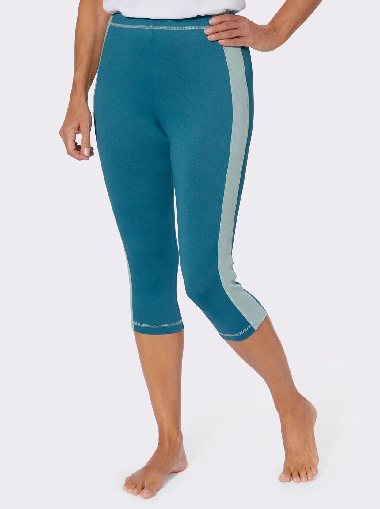 Capri-legging - topaas/kalkmint