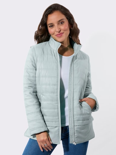 Steppjacke mit abzippbaren Ärmeln - kalkmint