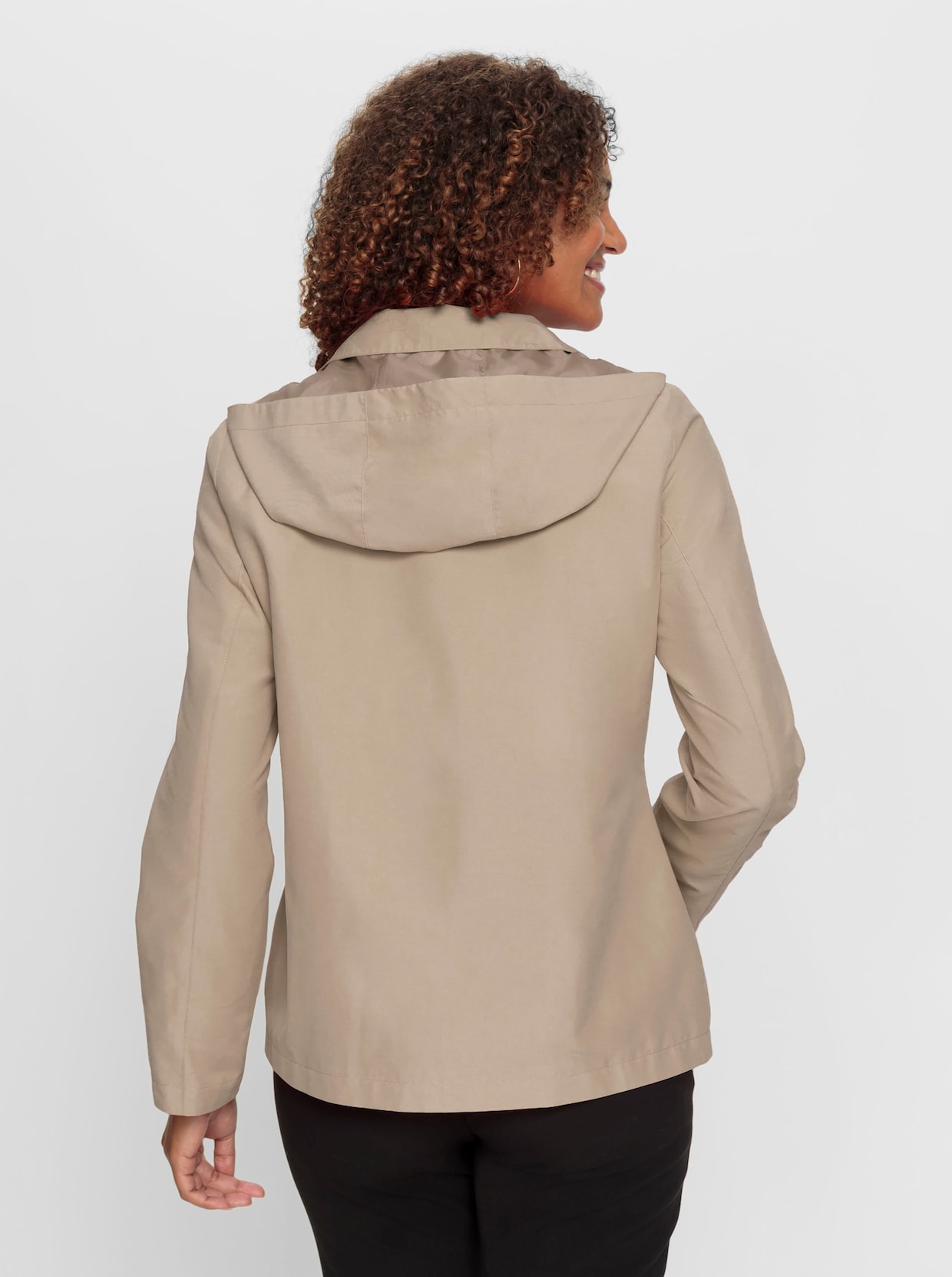 Jack met capuchon - beige