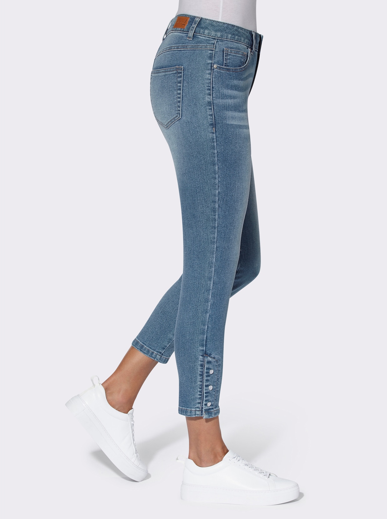 Ankle jeans - blue-bleached