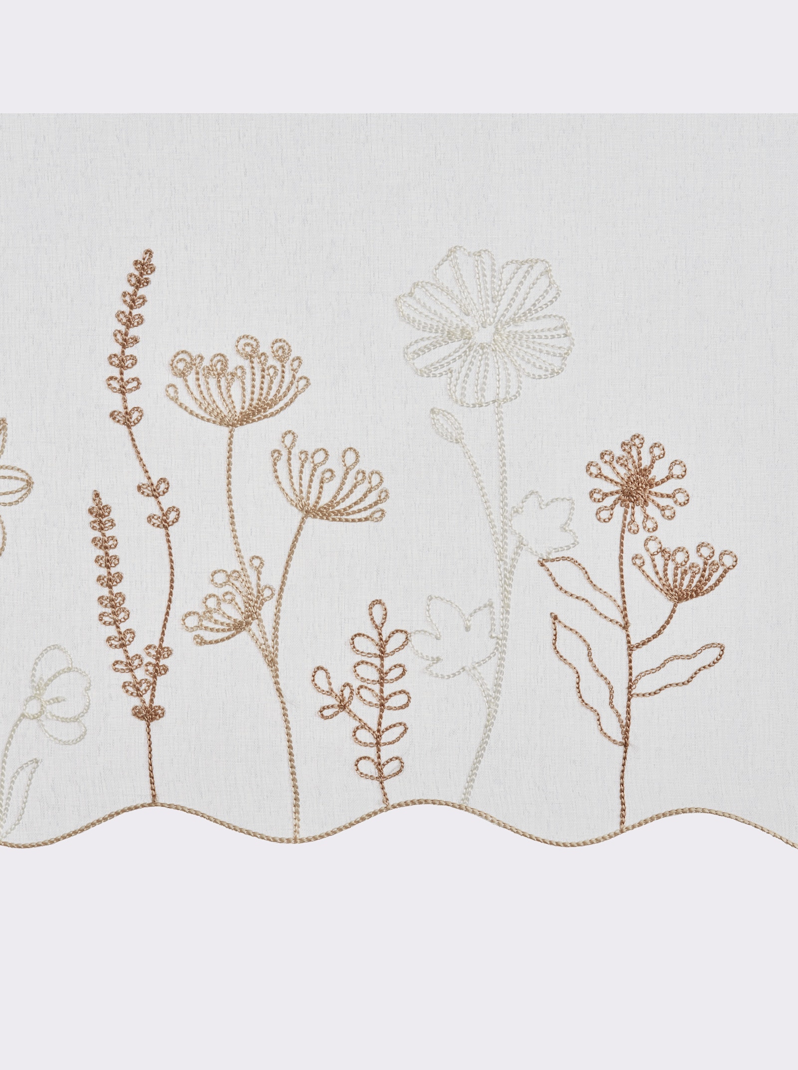 heine home Scheibengardine - weiß-beige