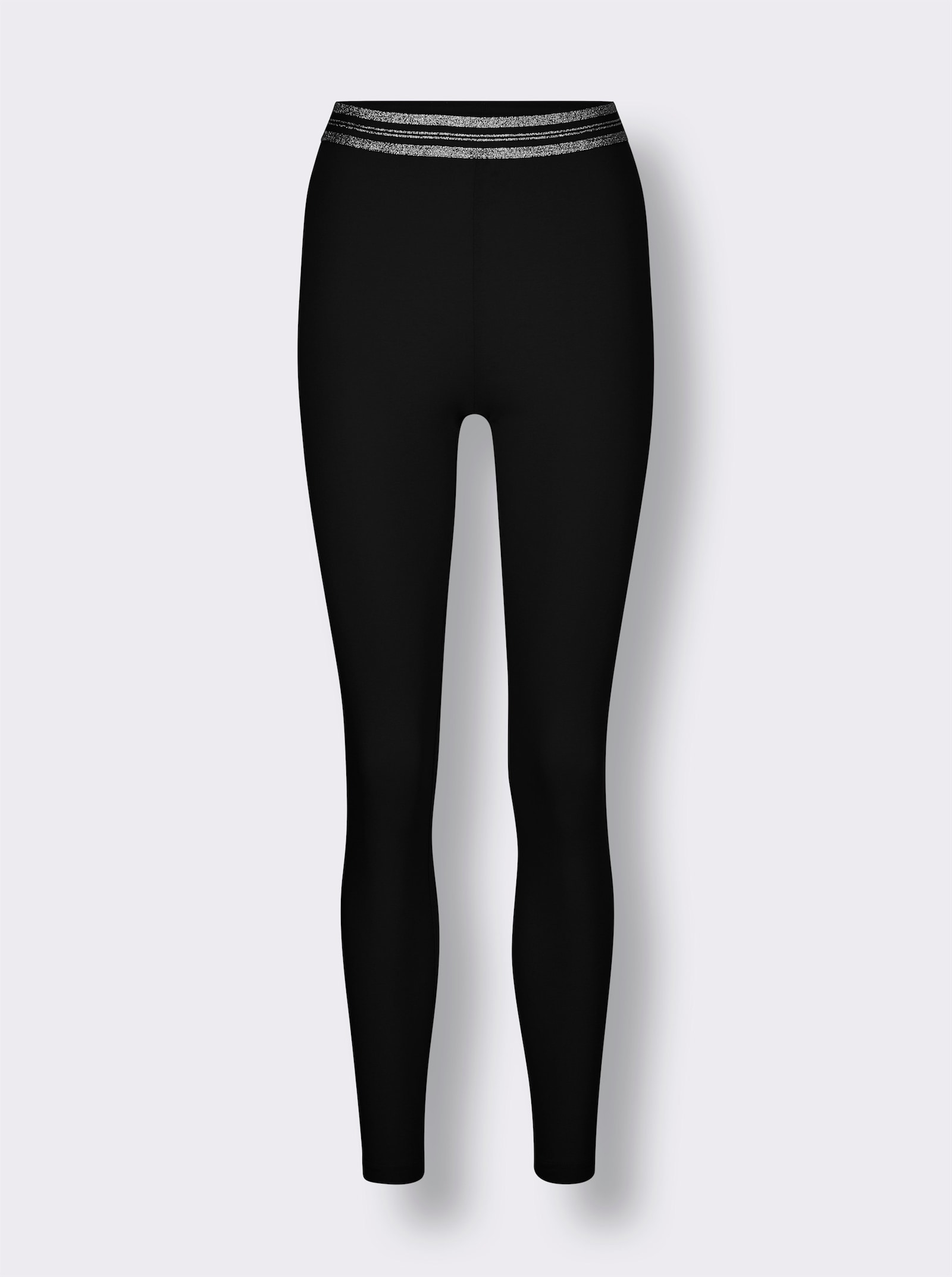 feel good Jogginghose mit Glanzgarn - schwarz