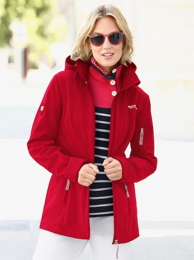 Softshelljacke mit Fleece-Futter - rot
