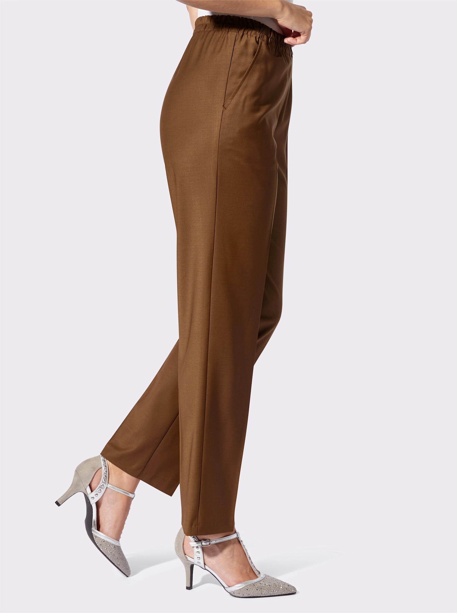 Come on Schlupfhose mit Sicherheitstaschen - braun