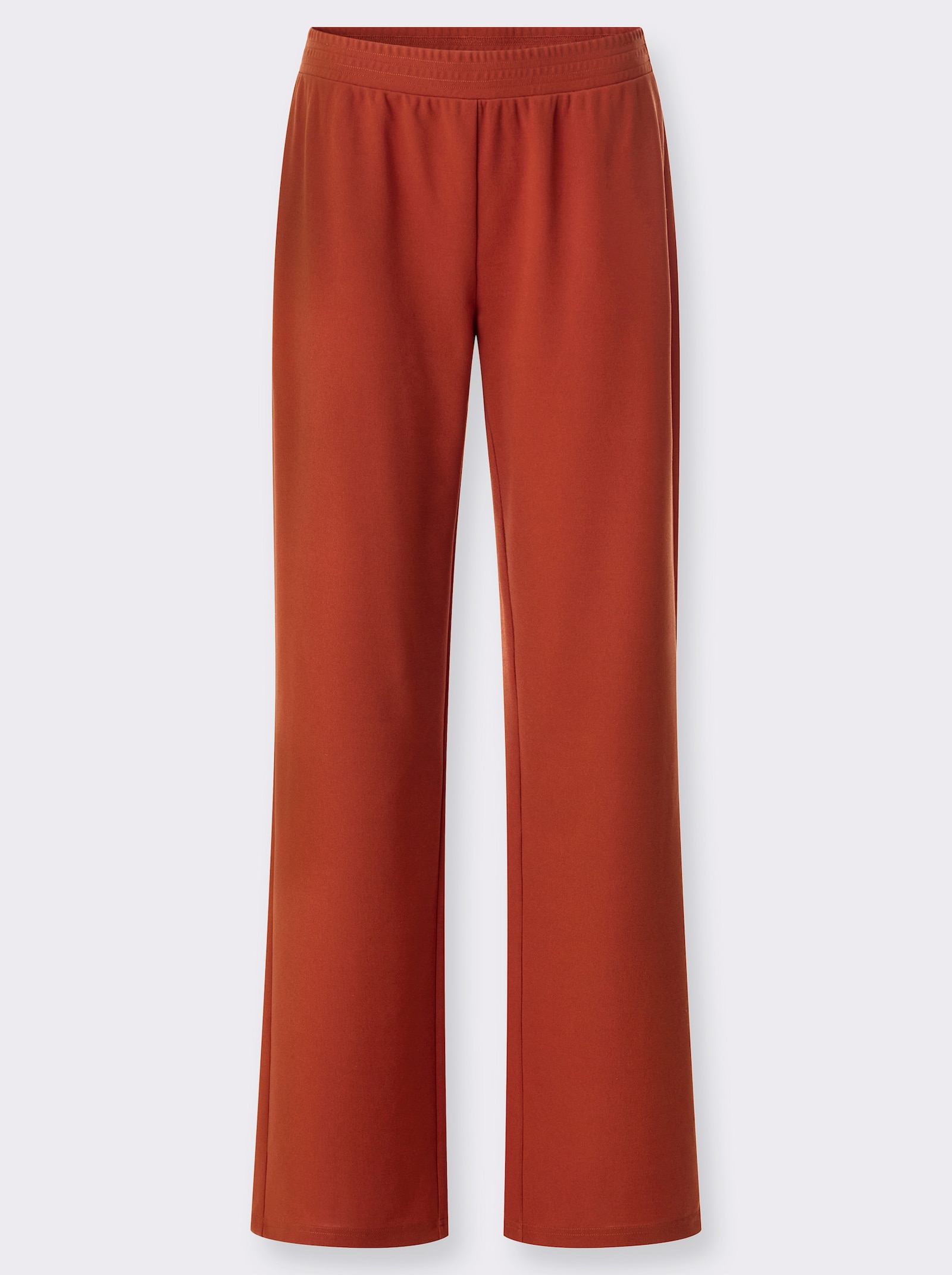 Schlupfhose in weiter Form - rostrot