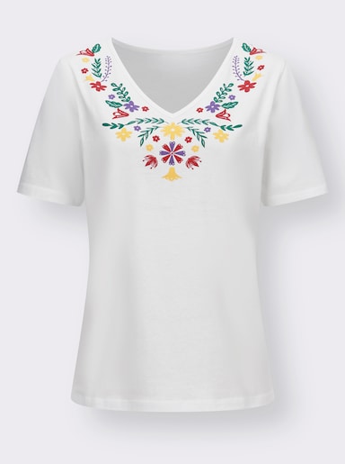 V-Shirt - weiß