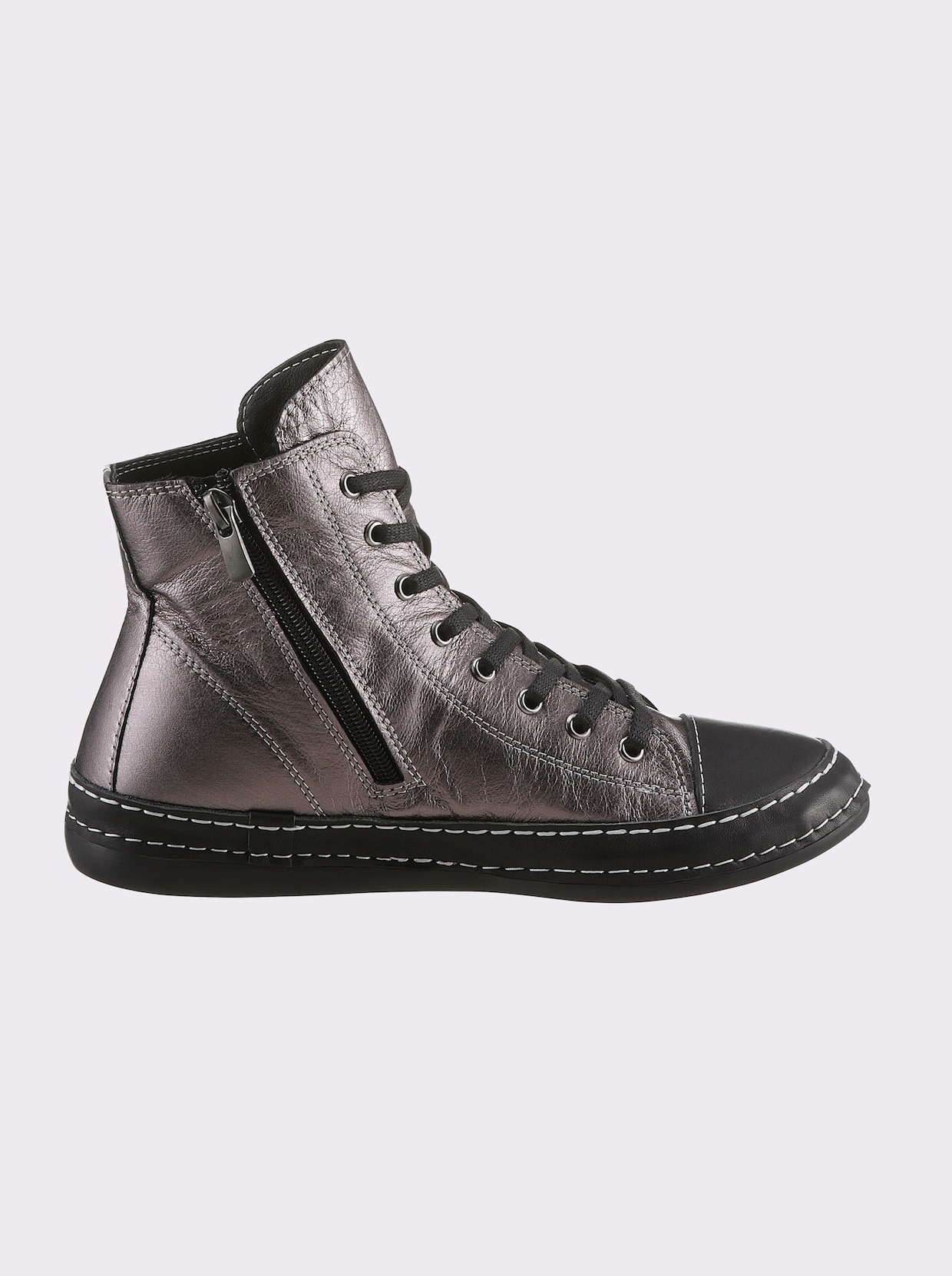 Andrea Conti Baskets - noir-couleur platine