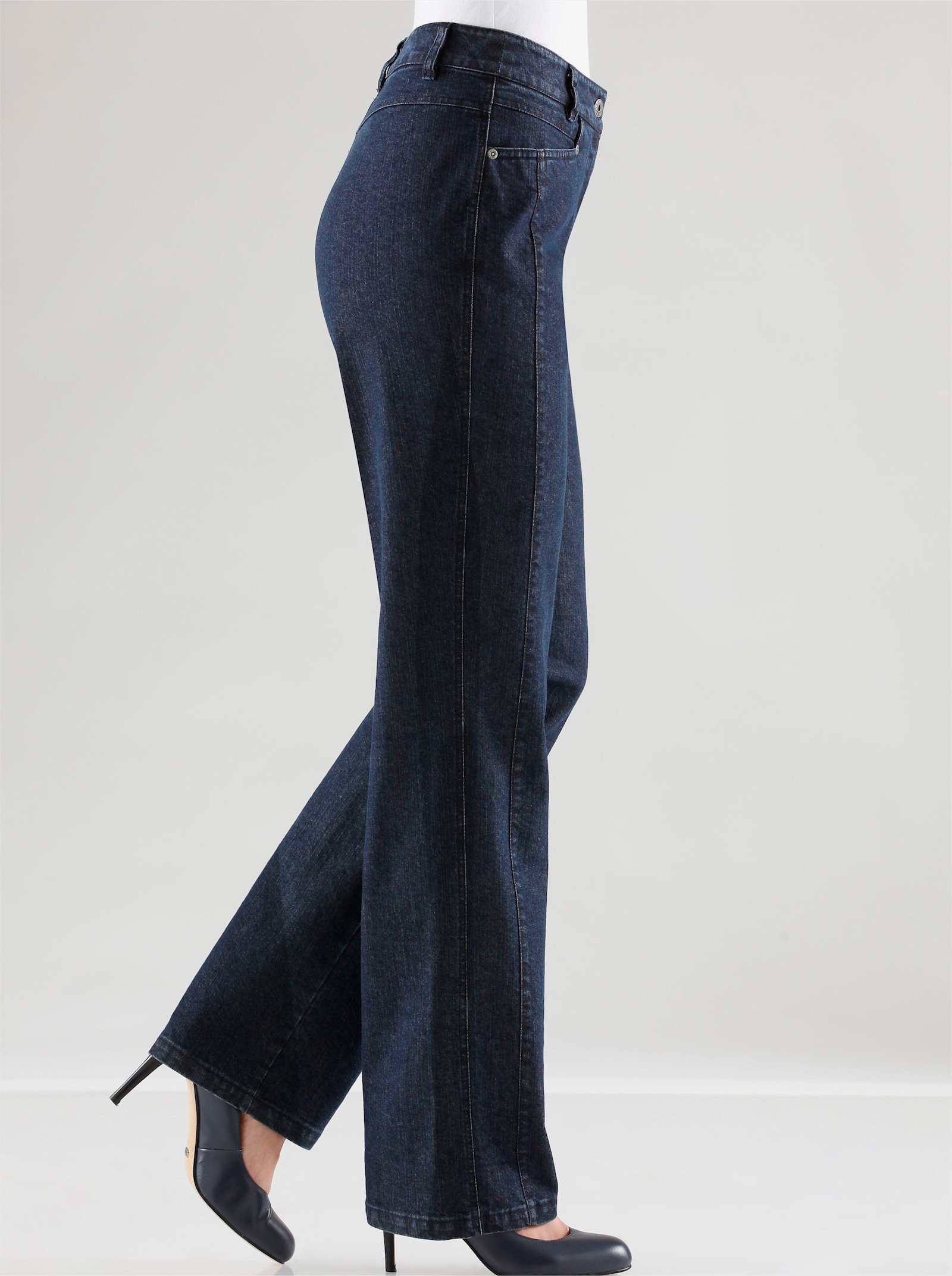 Cosma Jean droit avec effet ventre plat - bleu délavé