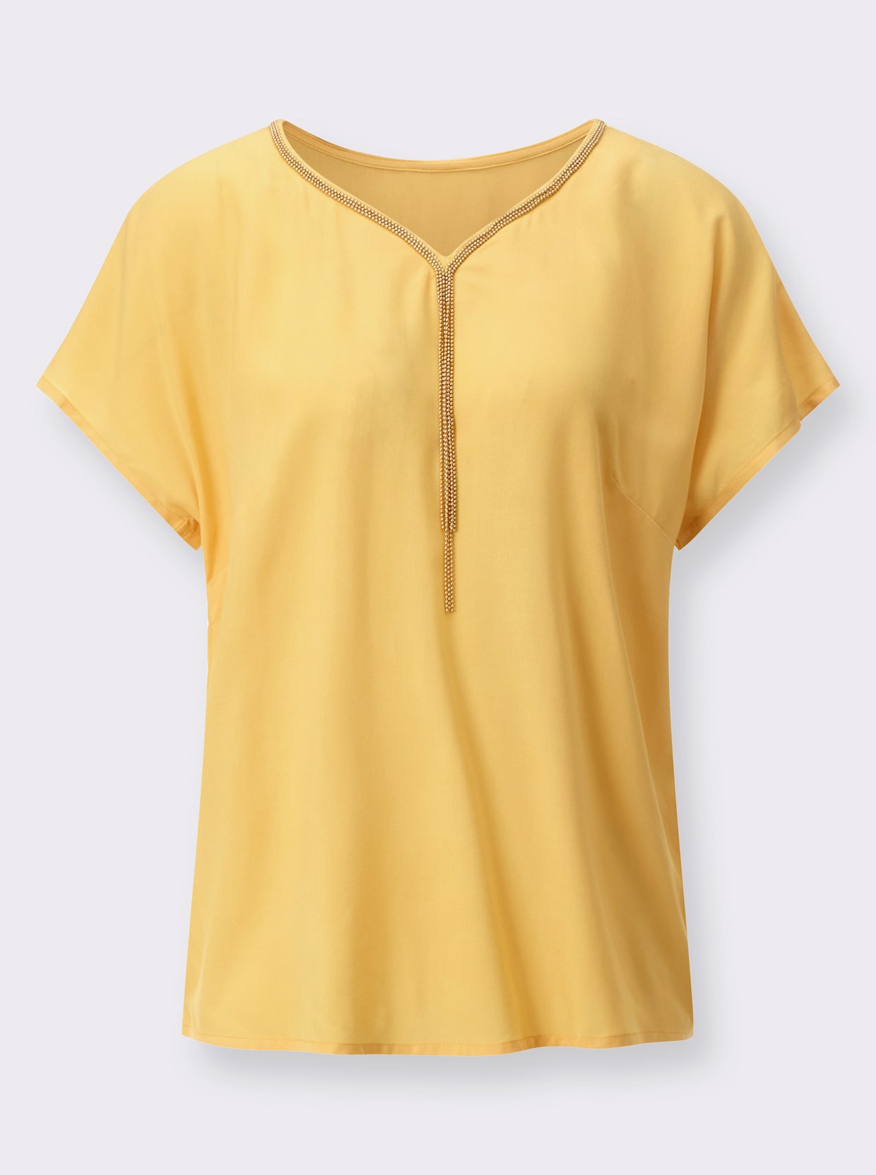 Longline blouse - geel