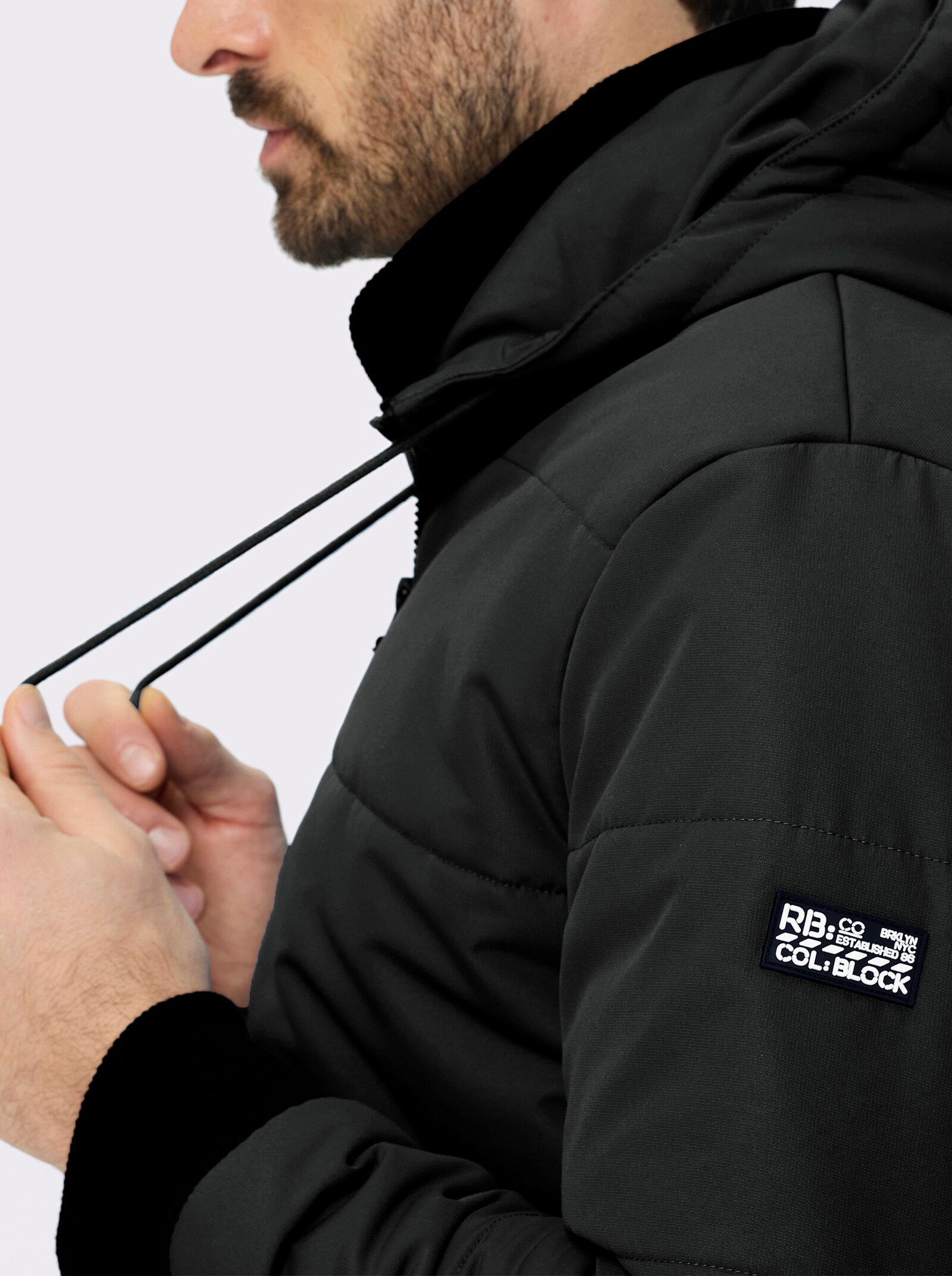 Catamaran Steppjacke in Blousonform - schwarz