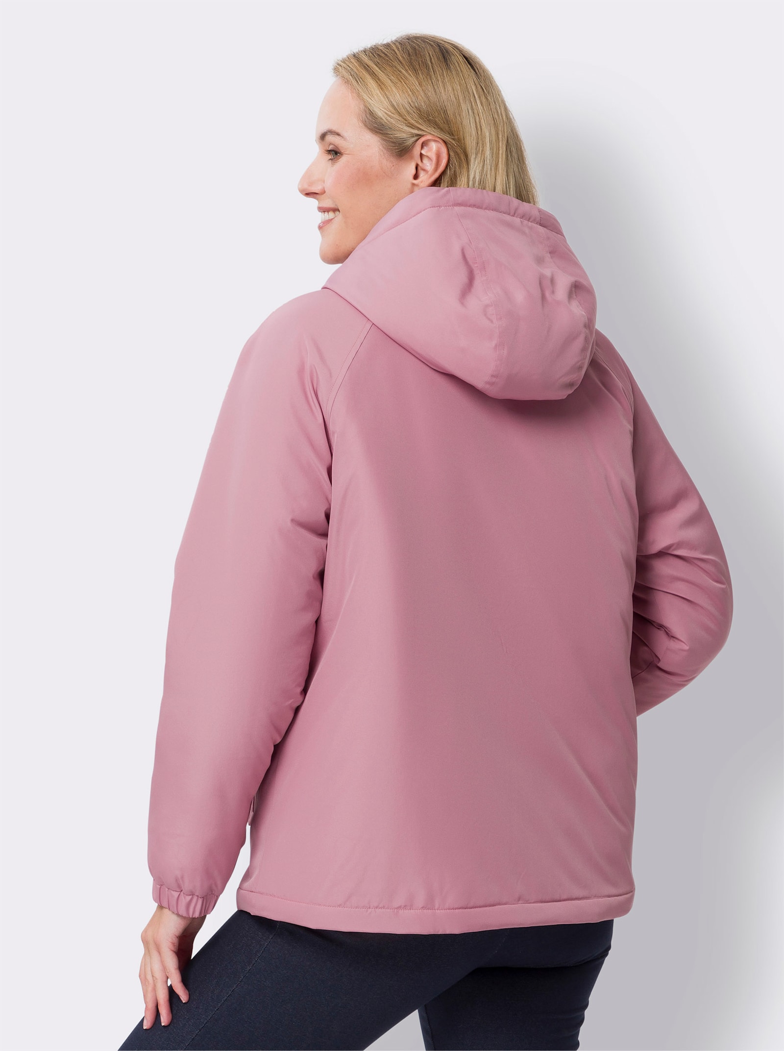 Jacke mit weitem Schnitt - altrosa