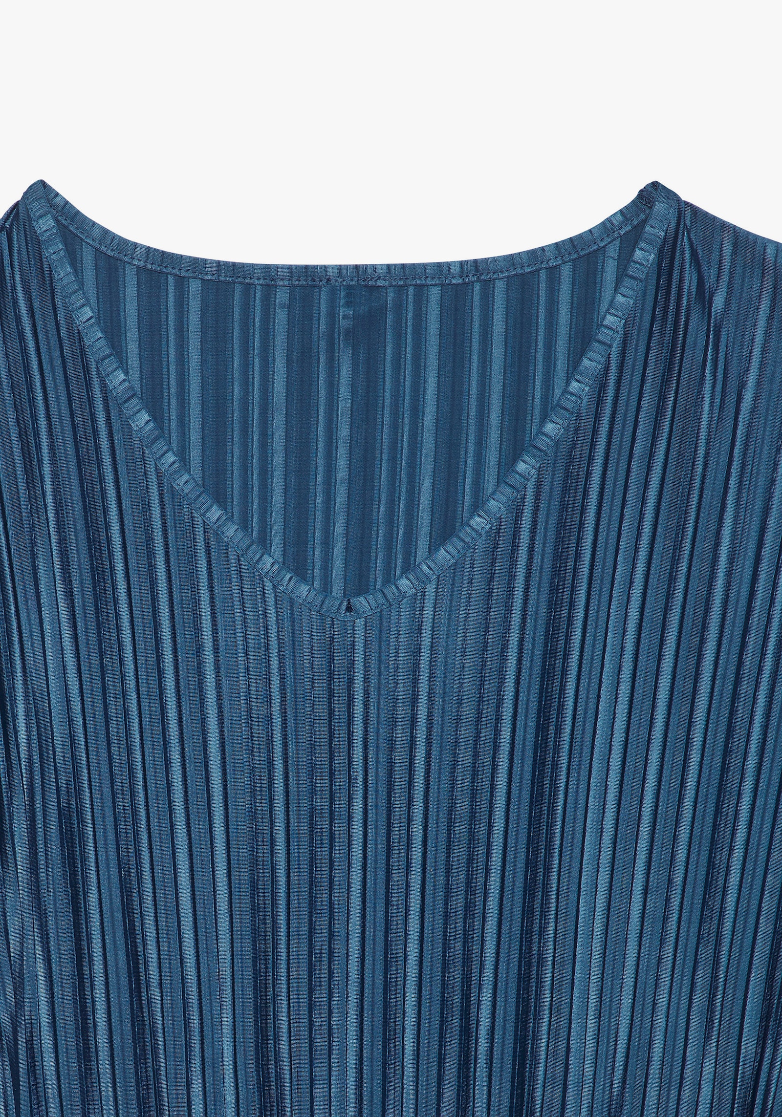 LASCANA Plisseeshirt - dunkelblau