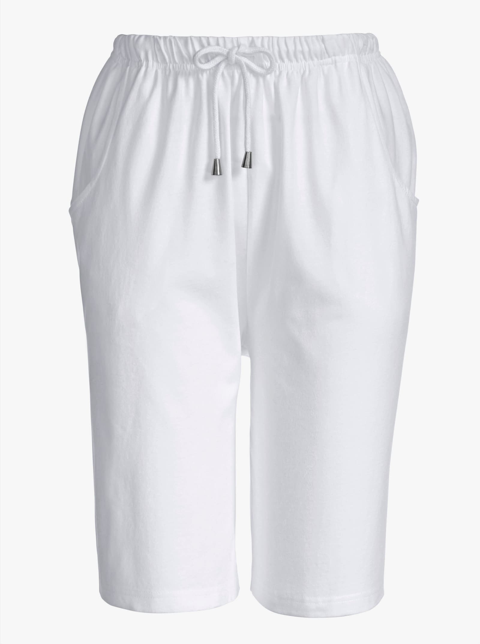 Bermuda met 2 zakken - wit