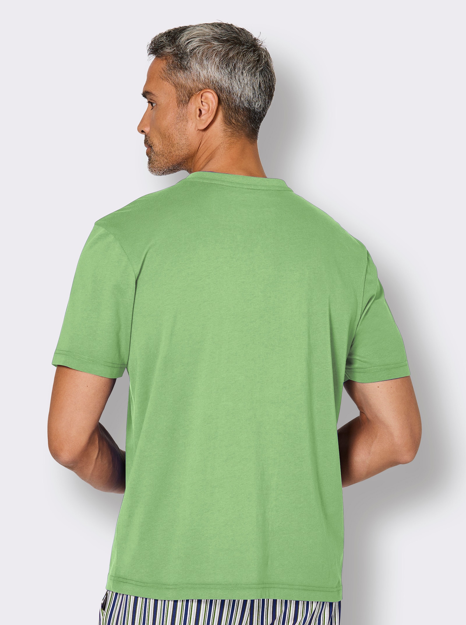 wäschepur men Schlafanzug-Shirt - apfel