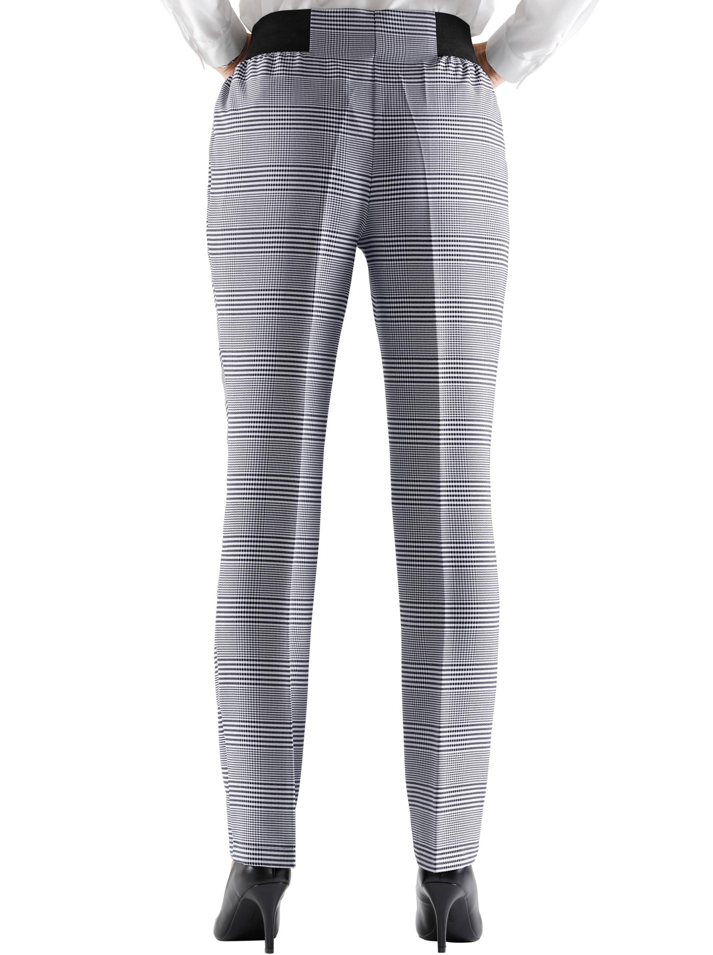 Hose - schwarz-weiß-kariert