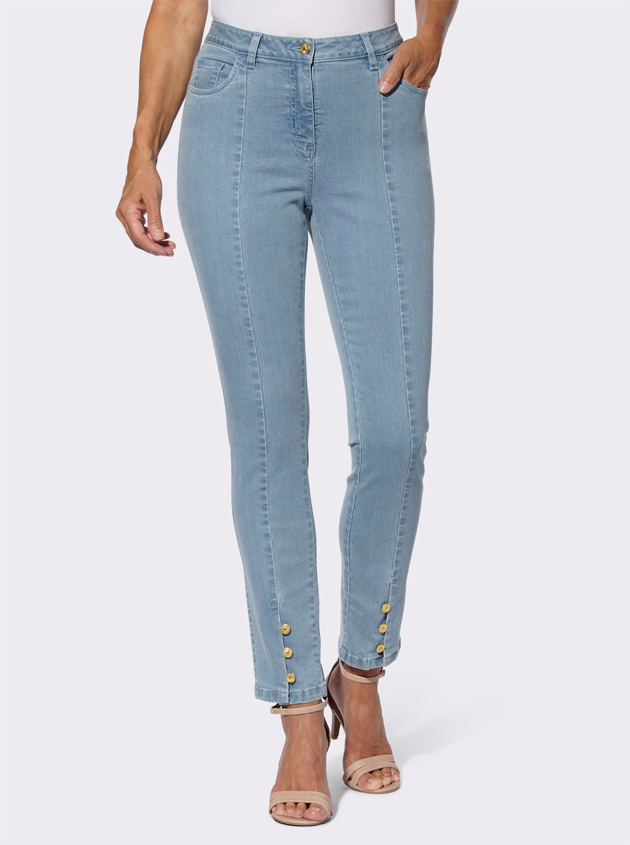 5-Pocket-Jeans - blue-bleached