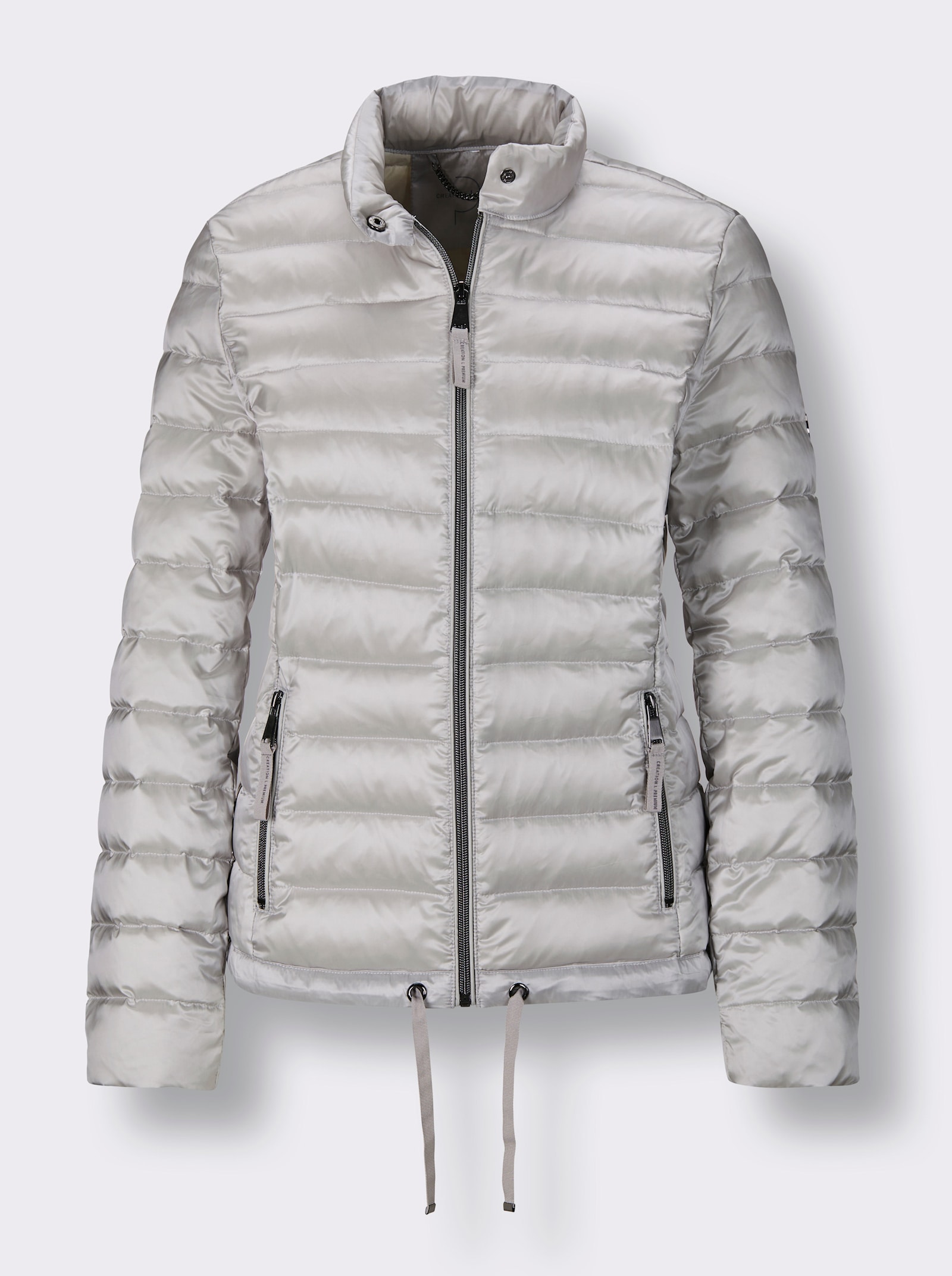 CREATION L PREMIUM Leichtdaunenjacke mit Pack-away-Beutel für unterwegs - hellgrau-grau