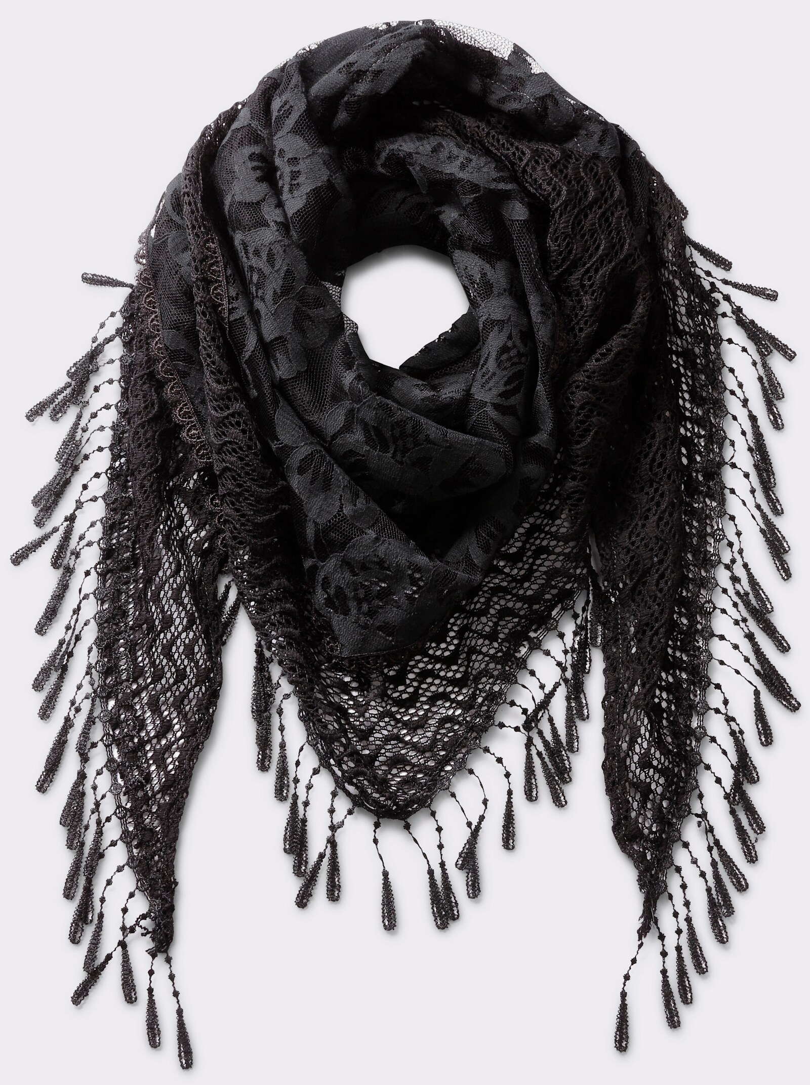 heine Schal - schwarz