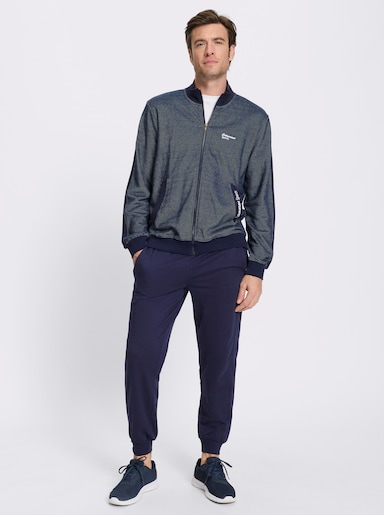 Catamaran Sports Sweatjacke mit Stickerei - marine-meliert