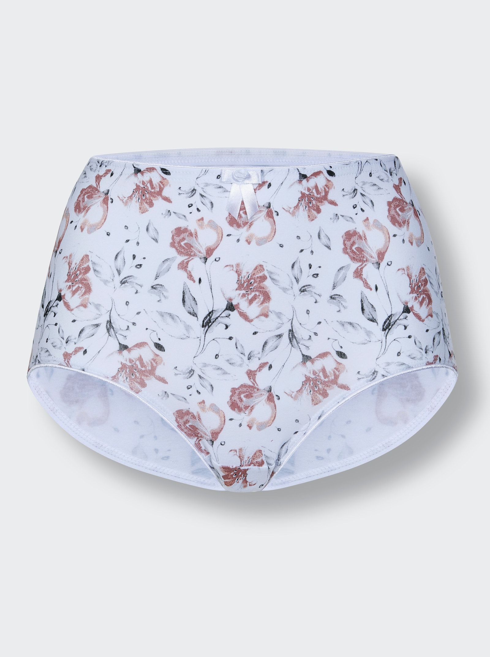 wäschepur Taillenslip mit Zierschleife - 2x puder + 2x puder-bedruckt