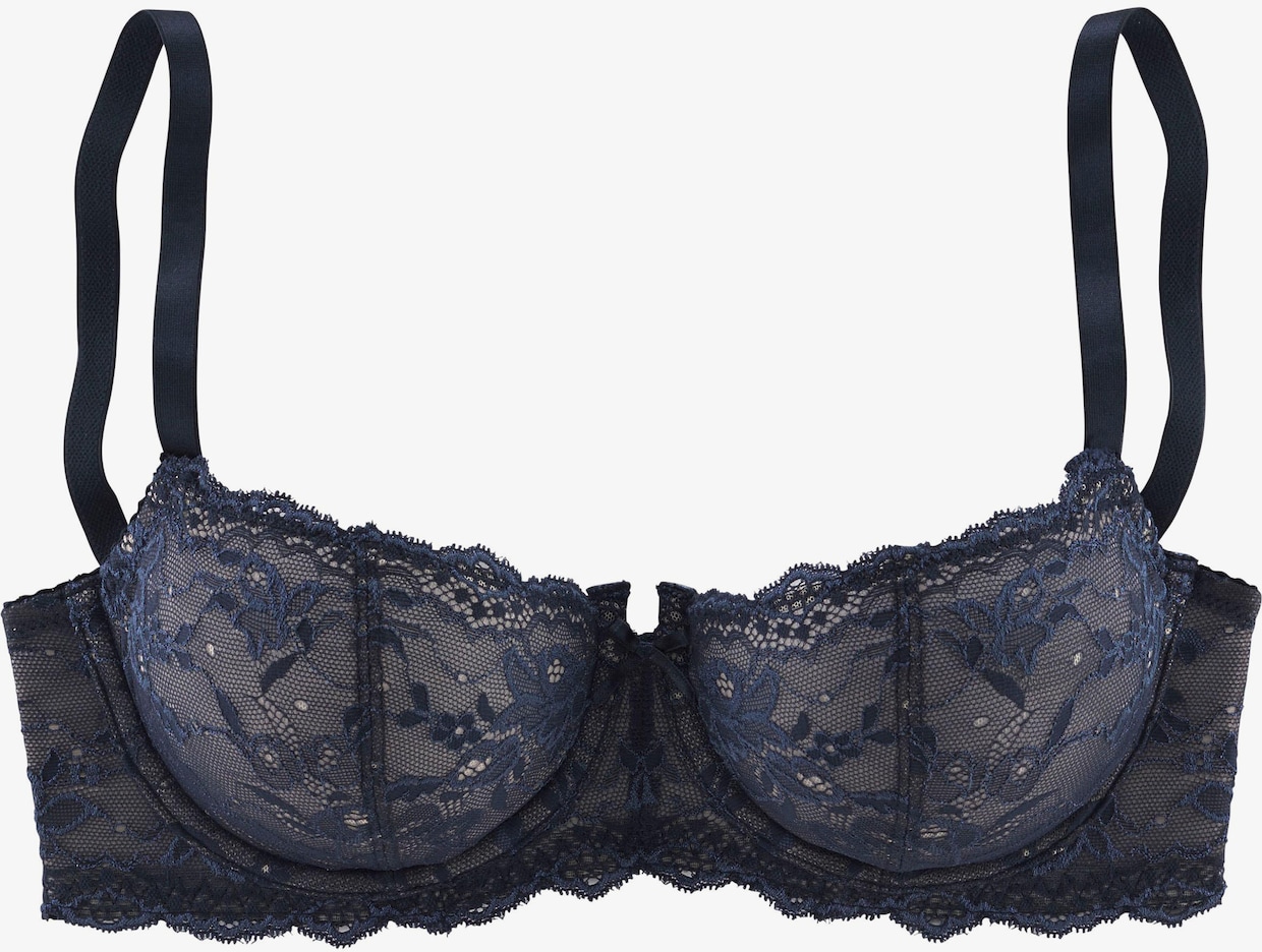 LASCANA soutien-gorge balconnet - marine-nougat