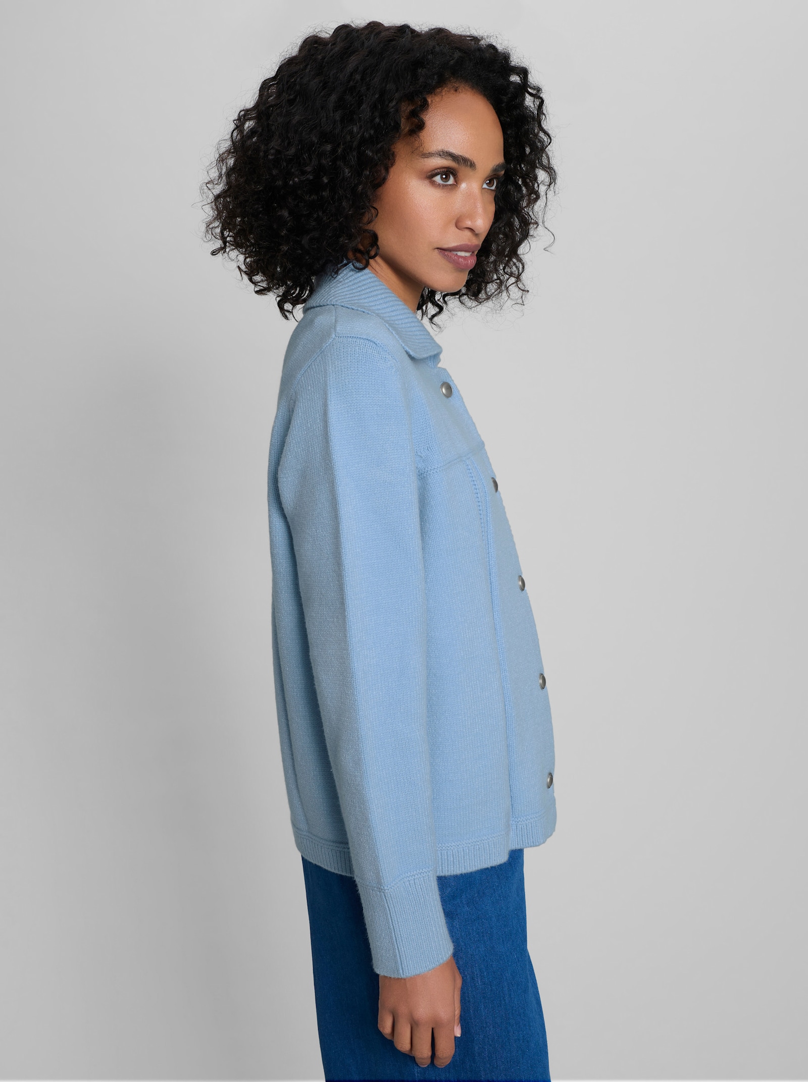 heine Strickjacke - eisblau
